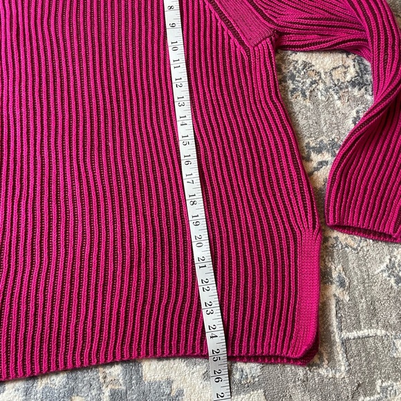 Women's Pink Sweater with Button Detail - Picture 4 of 5